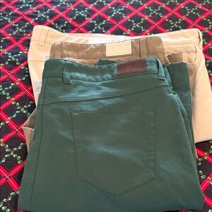 Green, Tan, and Beige Pants Set EB66 Peter Millar